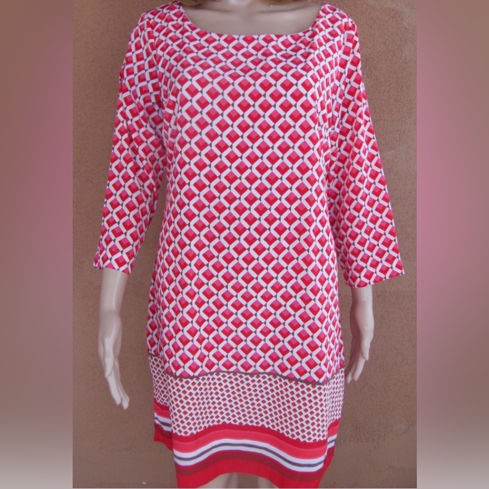 Old Navy women's red 3/4 sleeve dress, size M